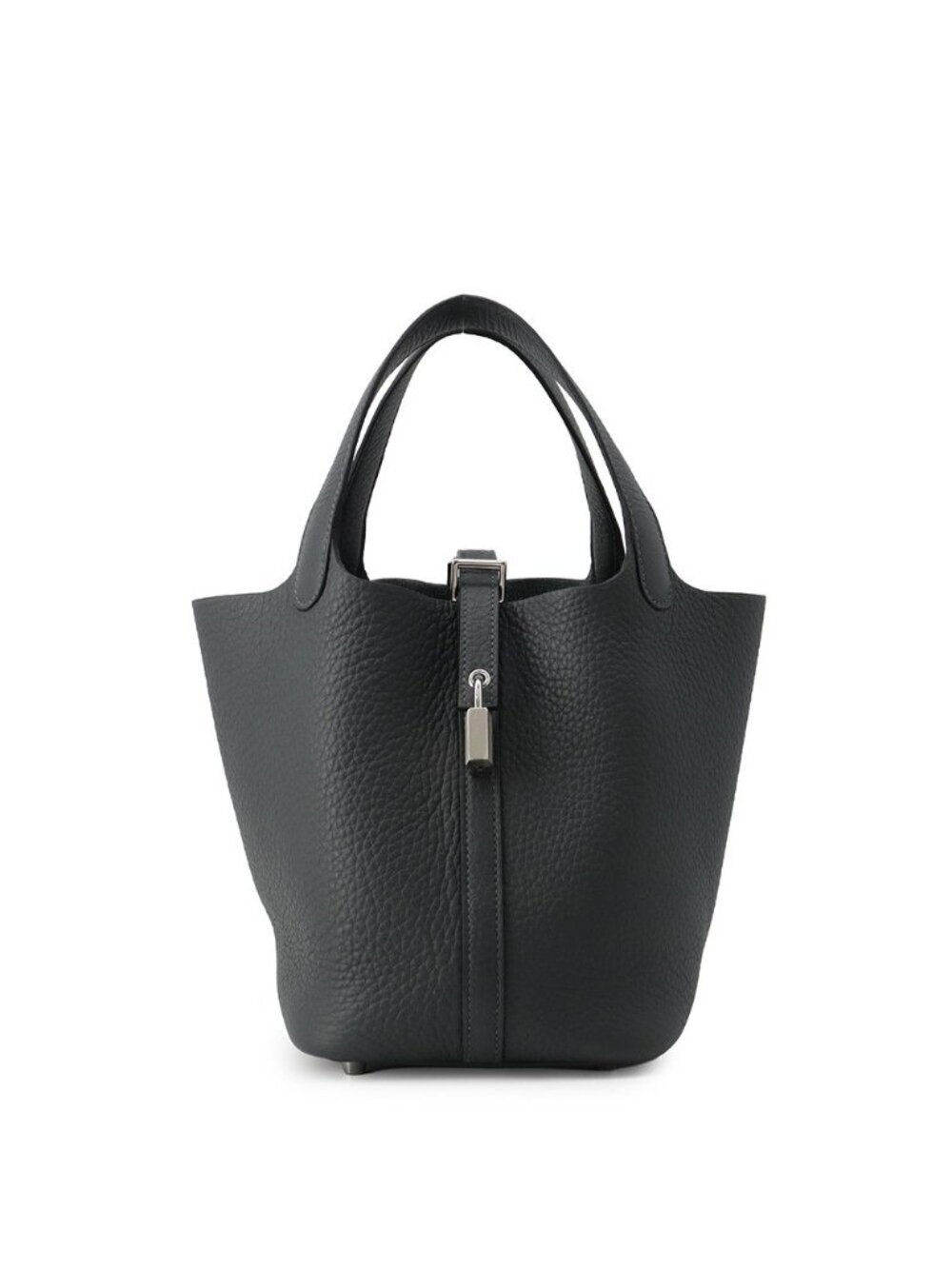 Hermes Handbag Picotin Lock PM Gray Misty Silver Taurillon Clemence Tote